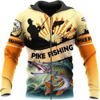 Pike Fishing Hoodie Unisex