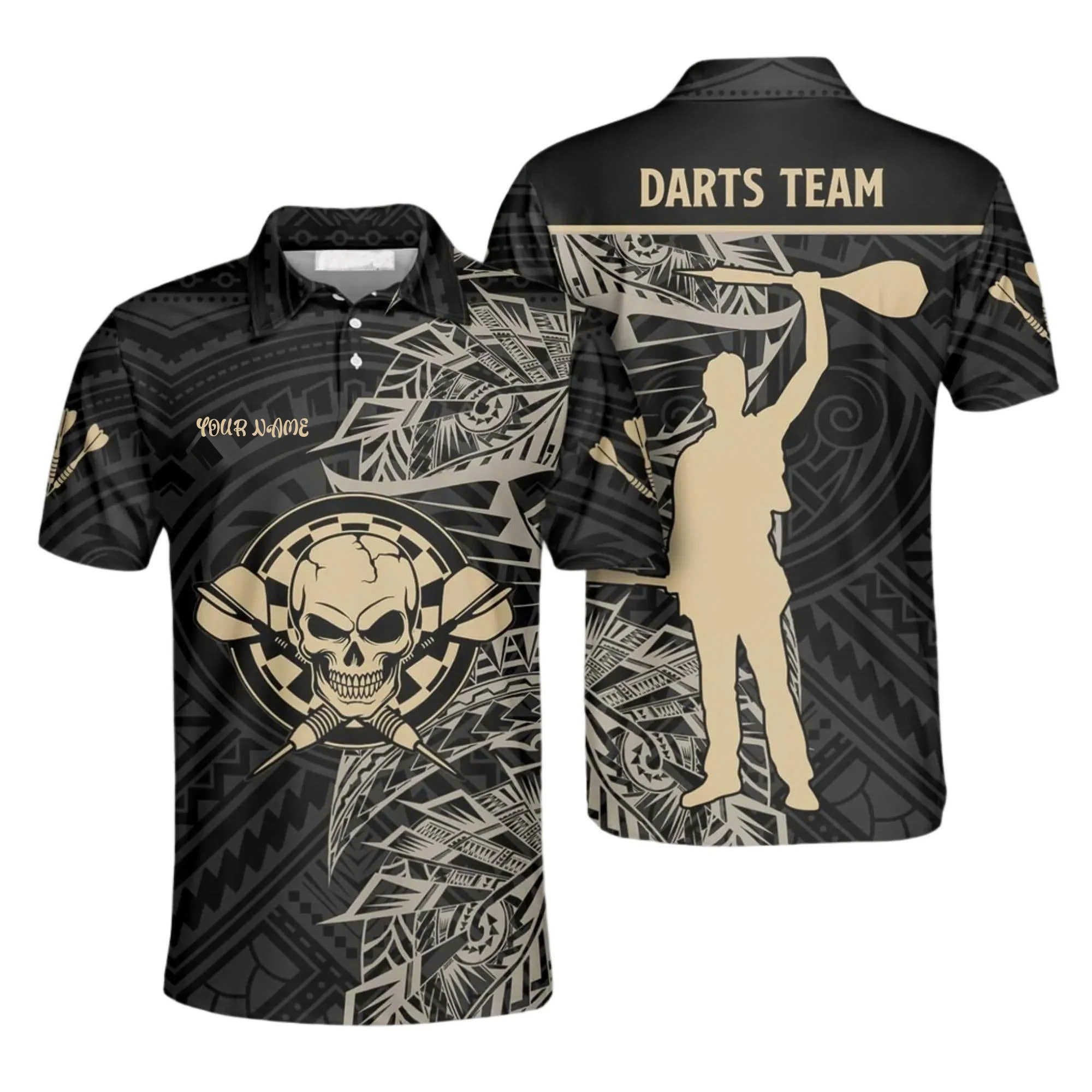 Personalized - Polynesian Darts Team Dartboard Outfit Polo Shirt For Men/Women