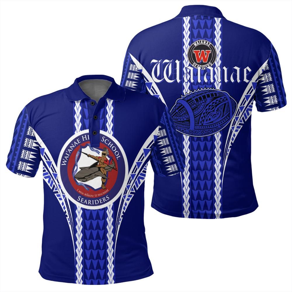 Hawaii Waianae High Football Jersey Polo Shirt Unisex