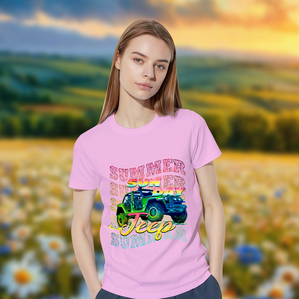 Jeep With Sunday - 2D T-Shirt For Men/Women - TH02