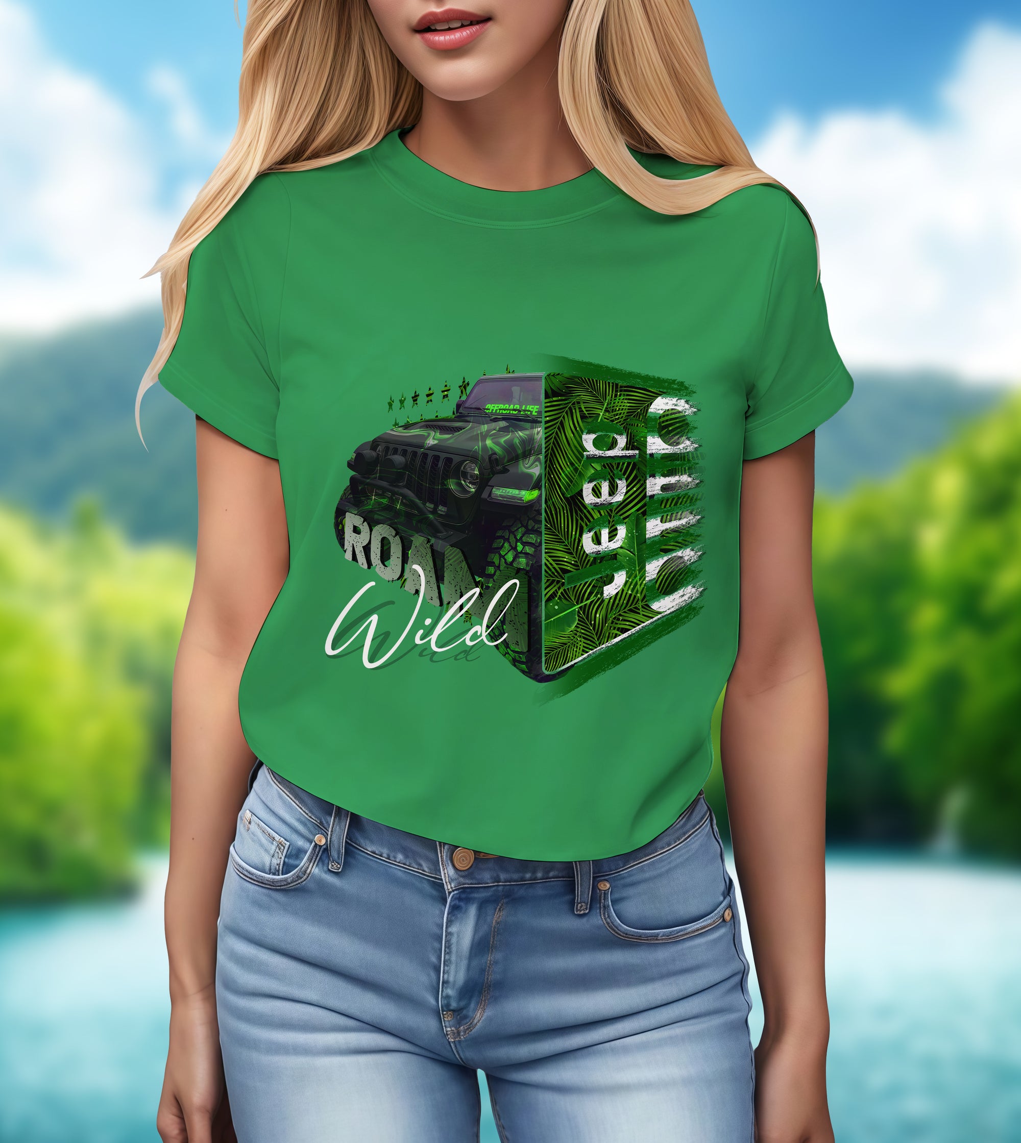Roam Wild Jeep Life - 2D T-Shirt for Men/Women - TH02