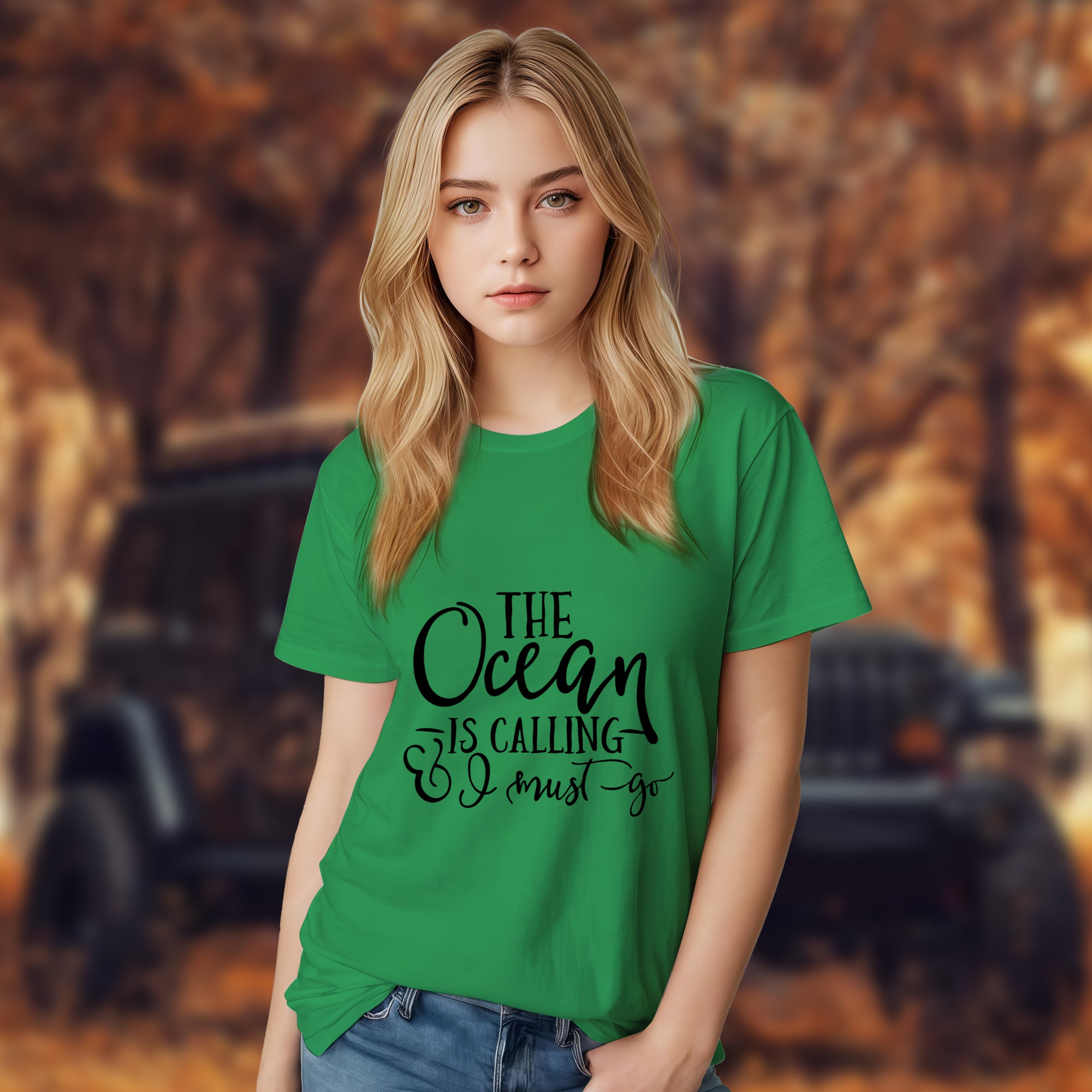 The Ocean Is Calling I Must Go - 2D T-Shirt For Men/Women - TH02