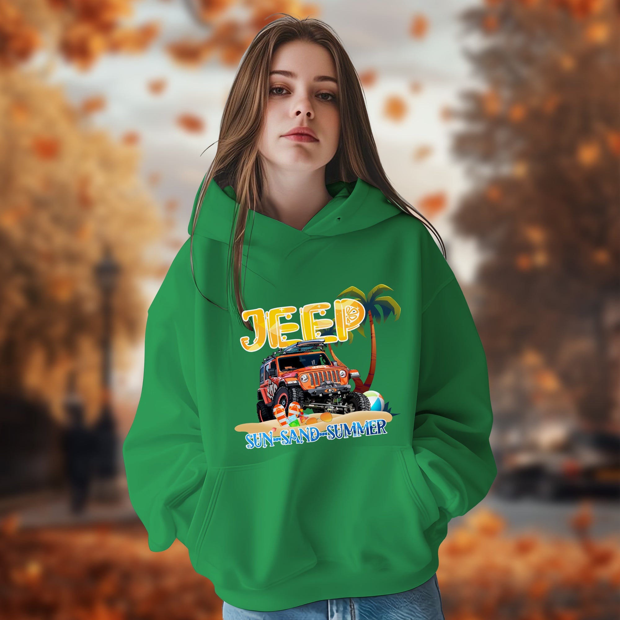 Sun-Sand-Summer Jeep - 2D Hoodie For Men/Women - TH02