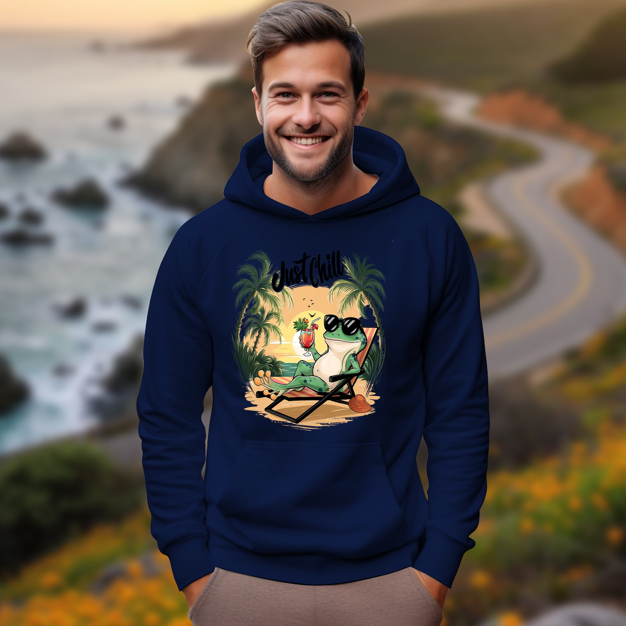 Just Chill With Frog - 2D Hoodie For Men/Women - TH02
