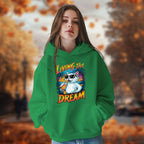 Living The Dream With Cat - 2D Hoodie For Men/Women - TH02