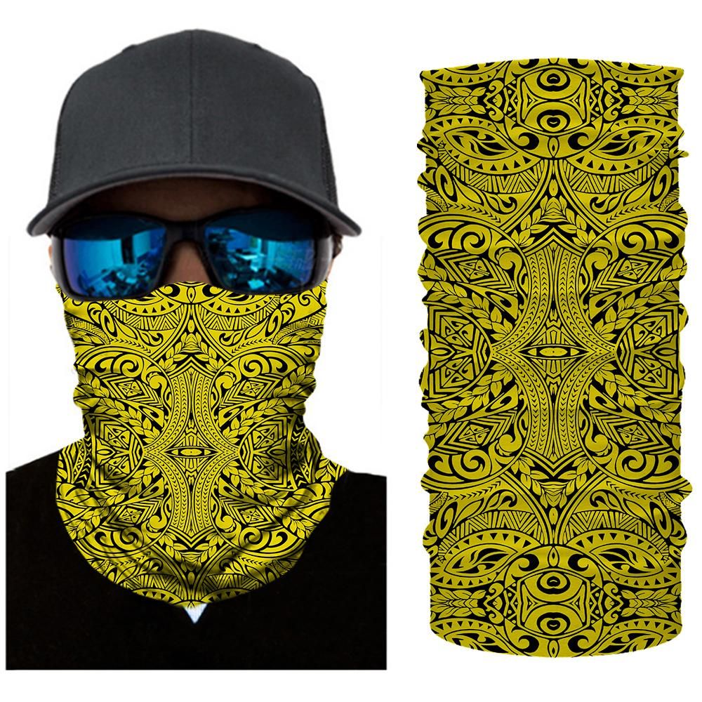 Hawaii Polynesian Culture With Yellow Color Bandana