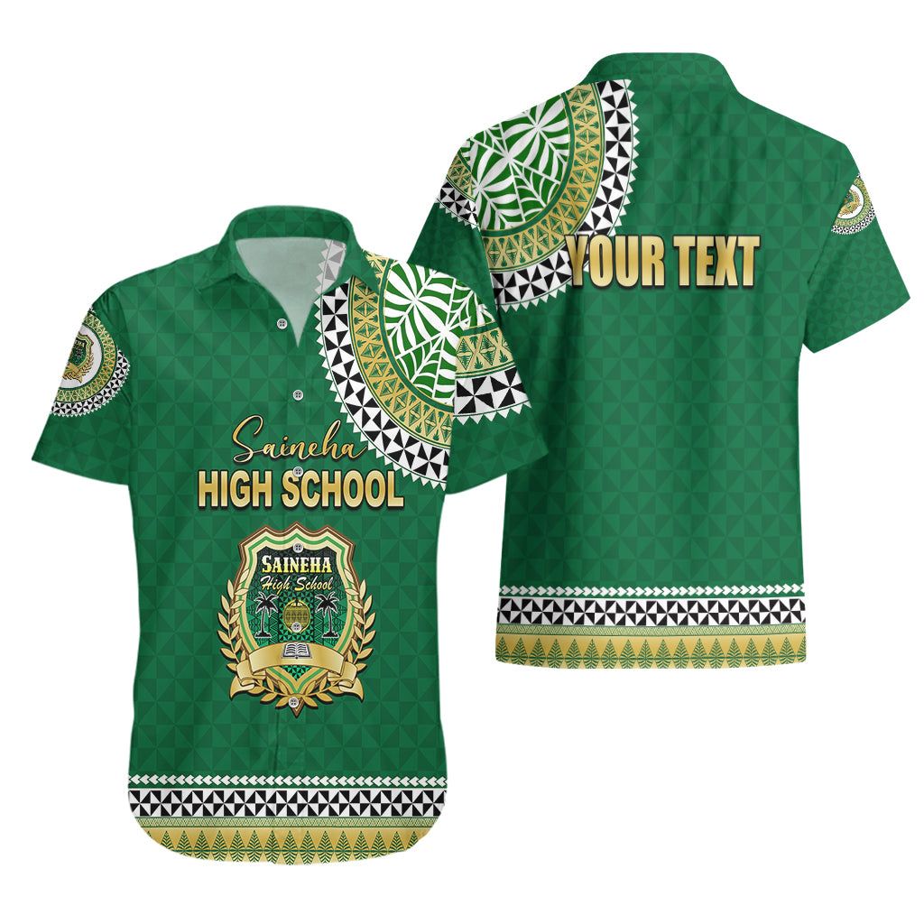Personalised - Tonga Saineha High School Tribal Pattern Hawaiian Shirt Unisex