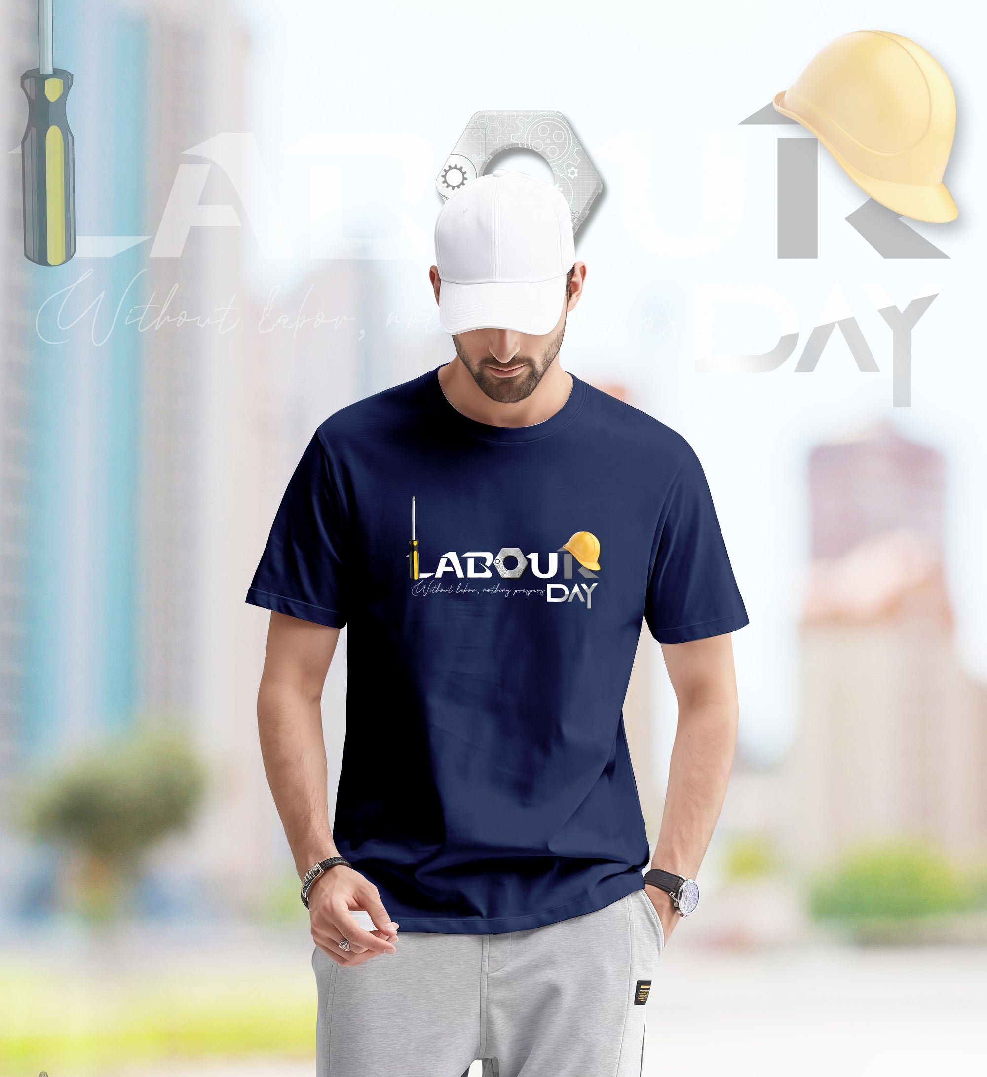 Hard Work Pays Off – Labour Day 2D T-Shirt - TH02