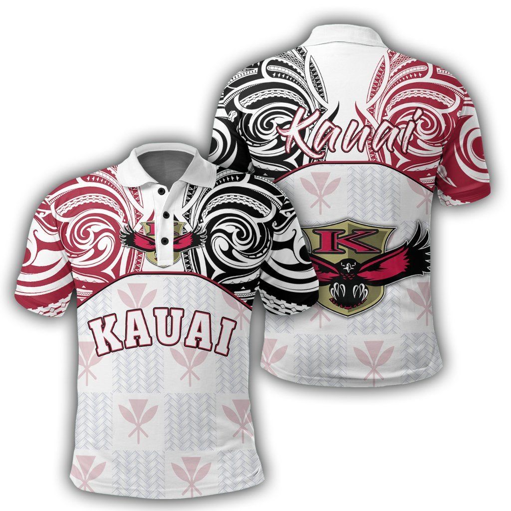 Hawaii Kanaka Kauai High School Demodern Style Polo Shirt Unisex
