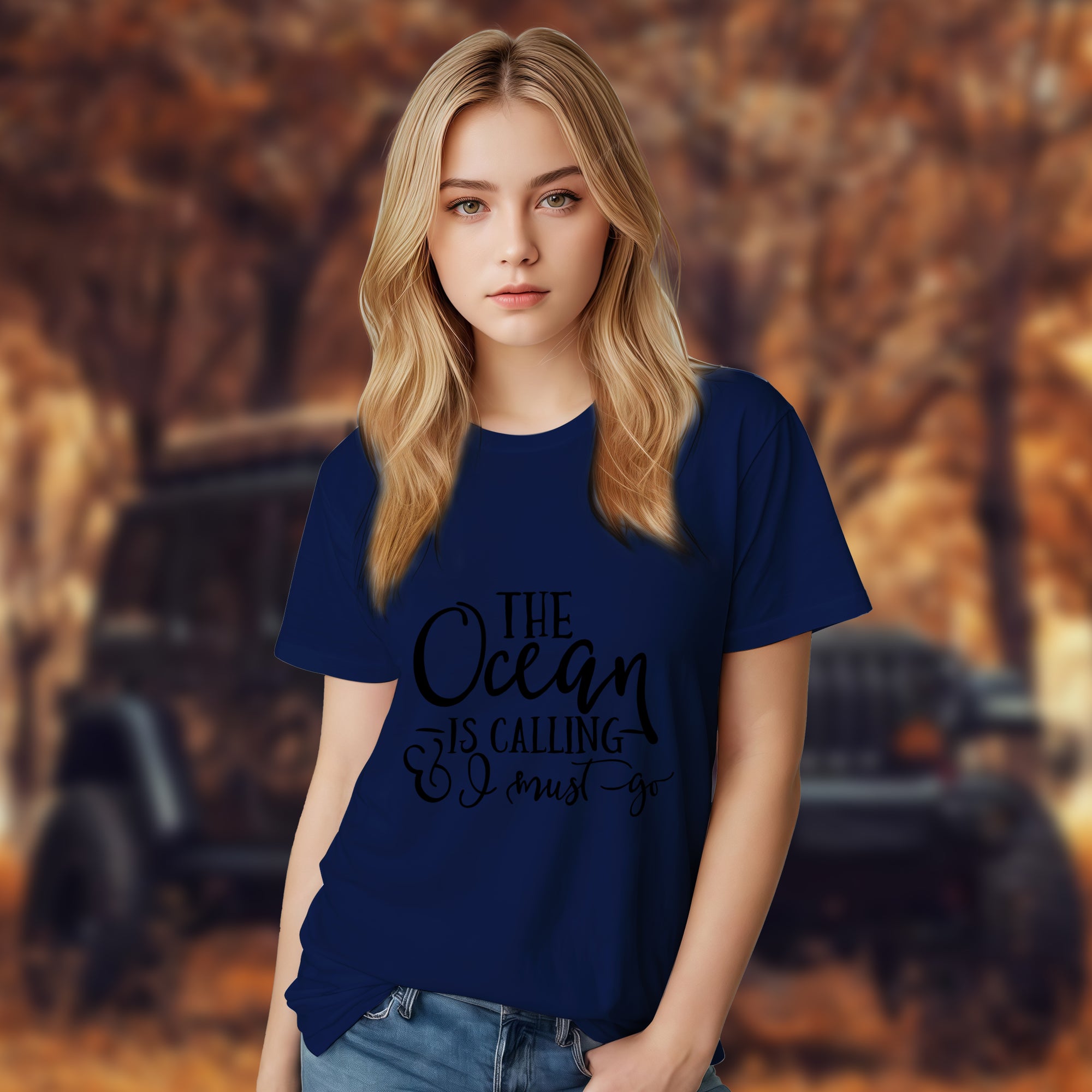 The Ocean Is Calling I Must Go - 2D T-Shirt For Men/Women - TH02