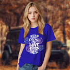 Keep Calm And Love Your Dog - 2D T-Shirt For Men/Women - TH02