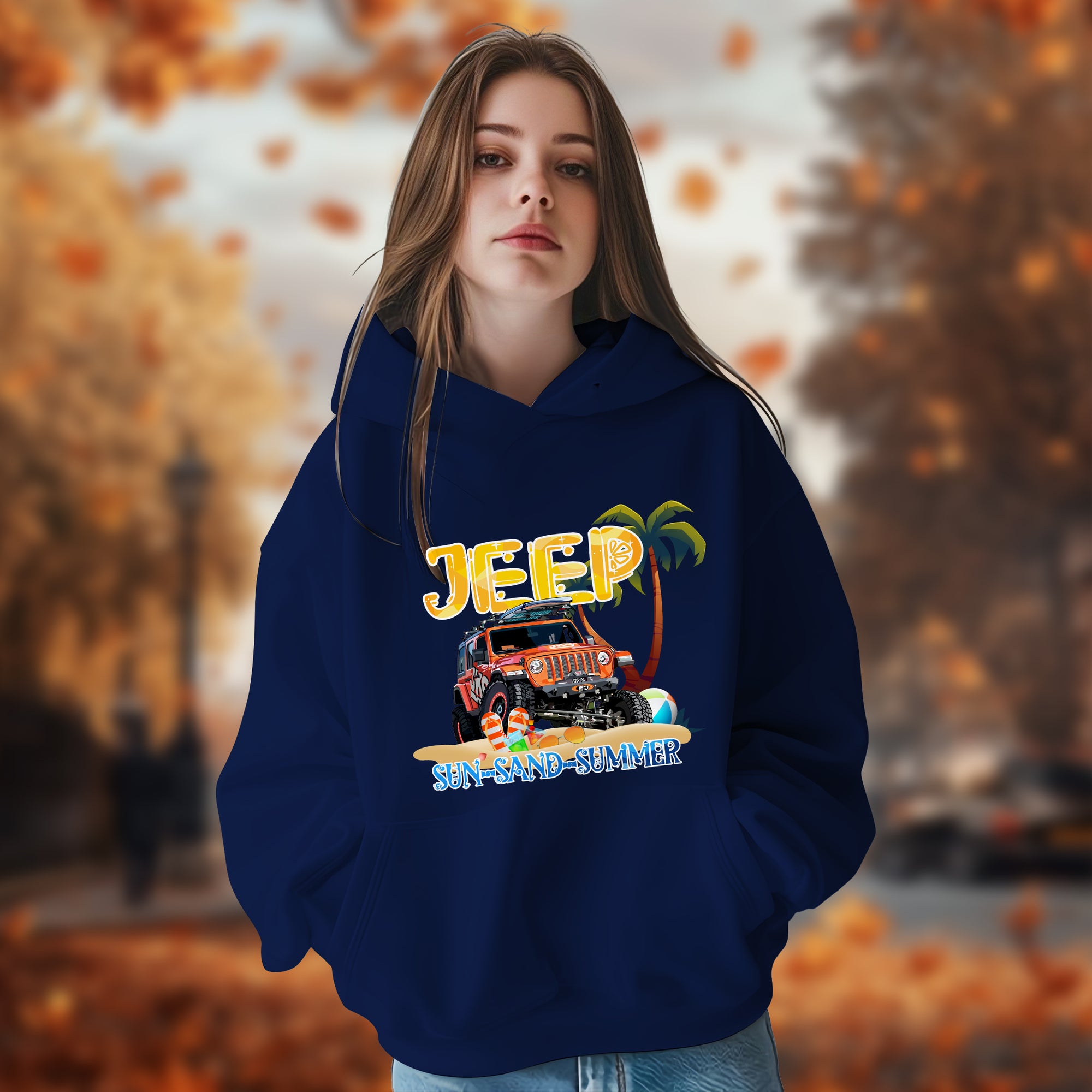 Sun-Sand-Summer Jeep - 2D Hoodie For Men/Women - TH02