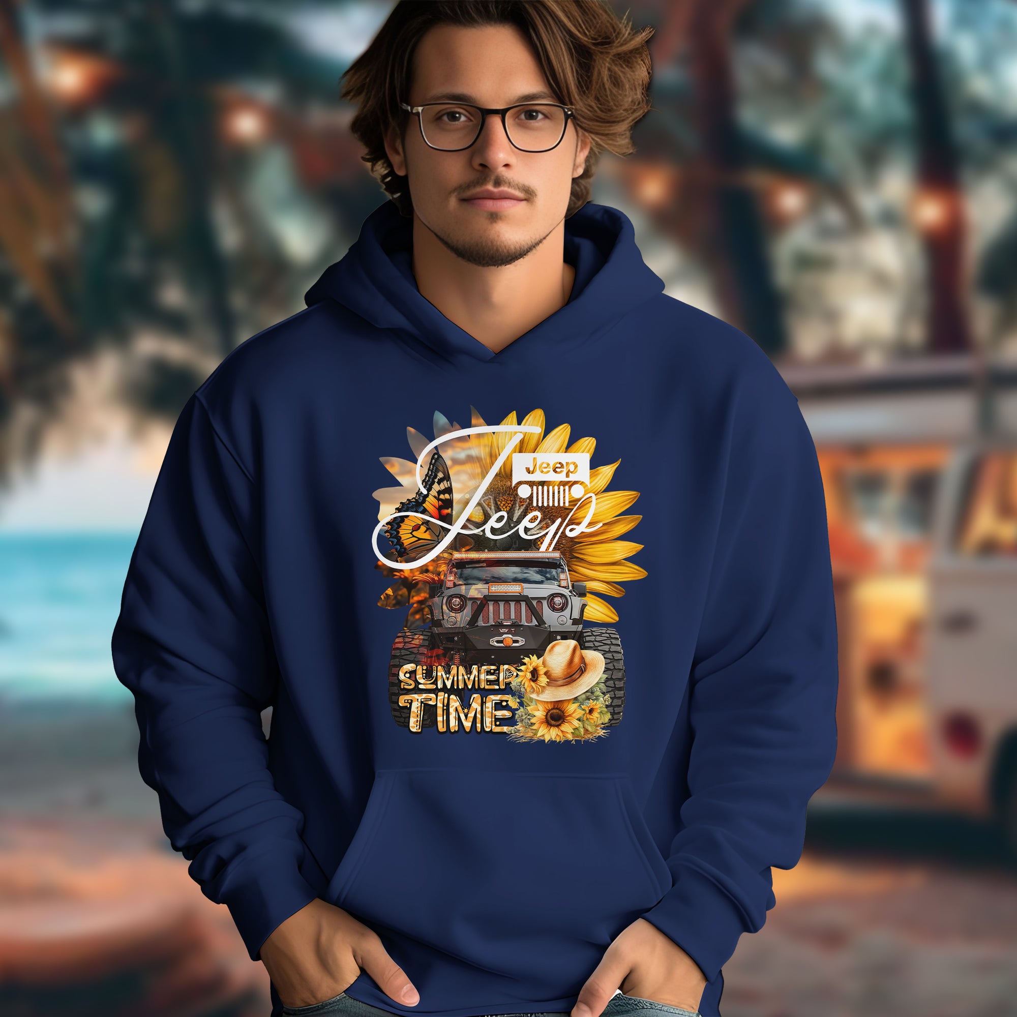 Summer Time Jeep - 2D Hoodie For Men/Women - TH02