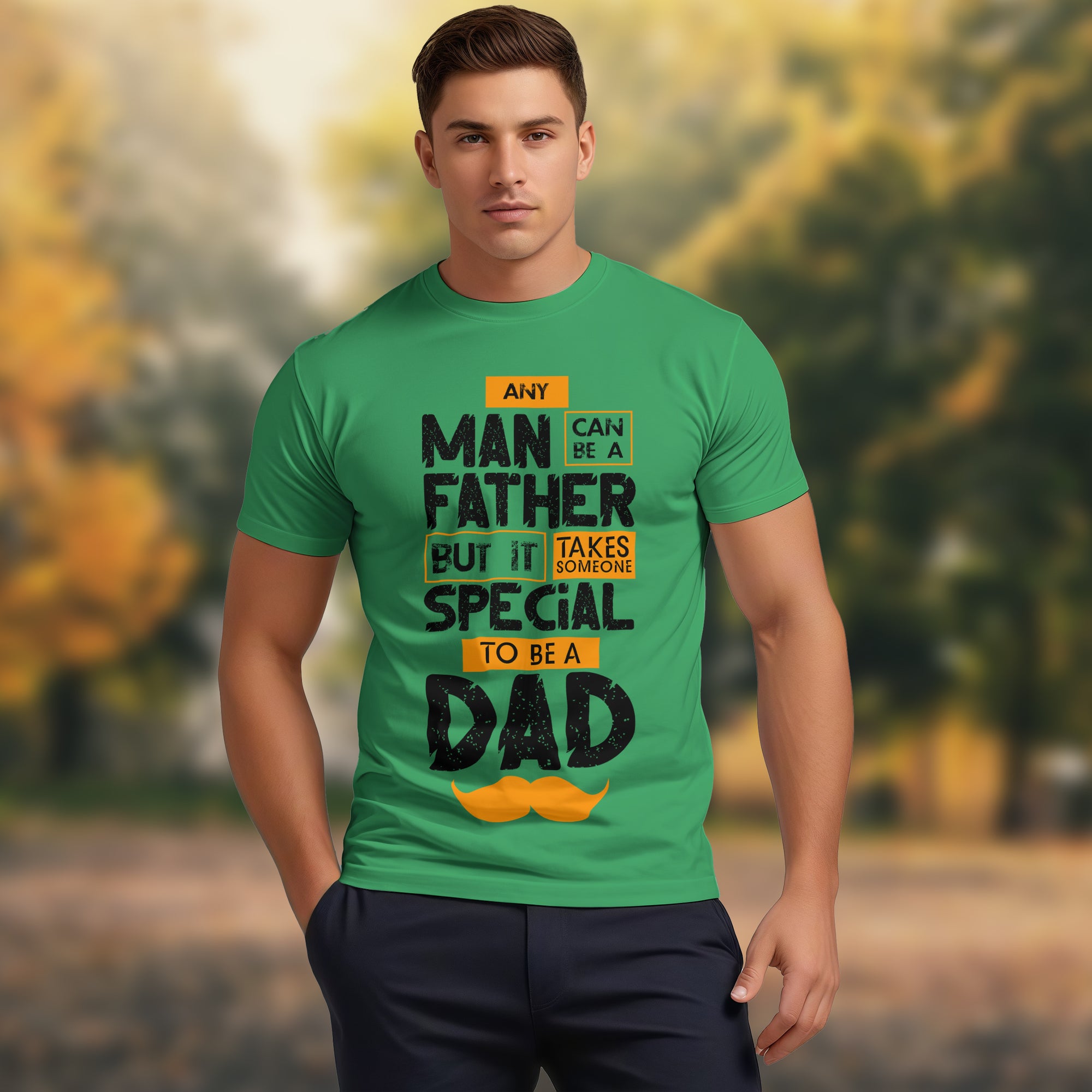 Any Man Can Be A Father - 2D T-Shirt For Men/Women - TH02