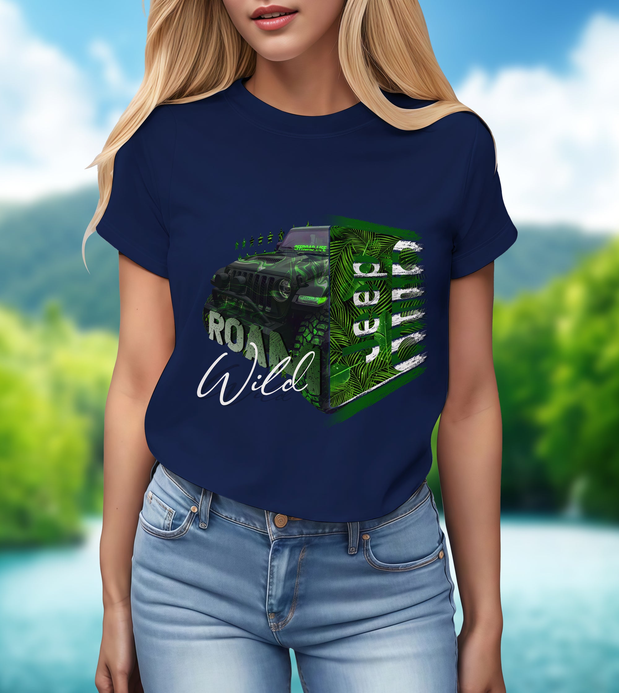 Roam Wild Jeep Life - 2D T-Shirt for Men/Women - TH02