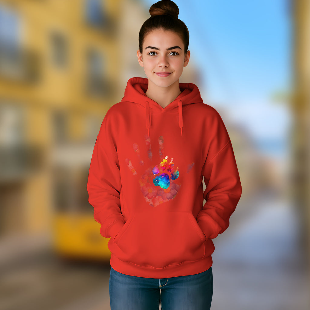 Side by Side – Hand & Paw - 2D Hoodie For Men/Women - TH02