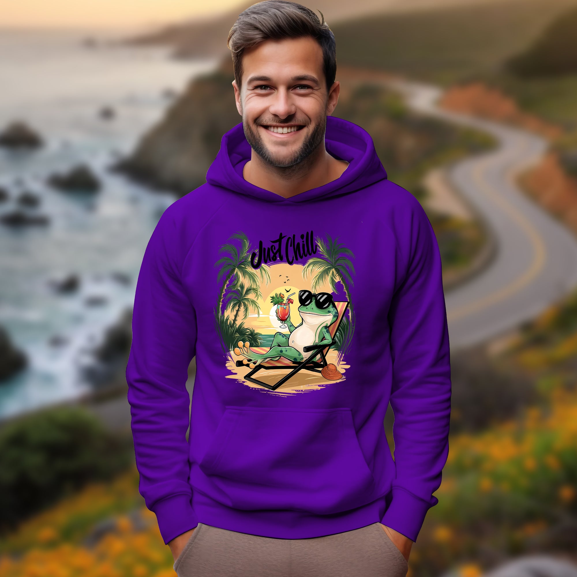Just Chill With Frog - 2D Hoodie For Men/Women - TH02