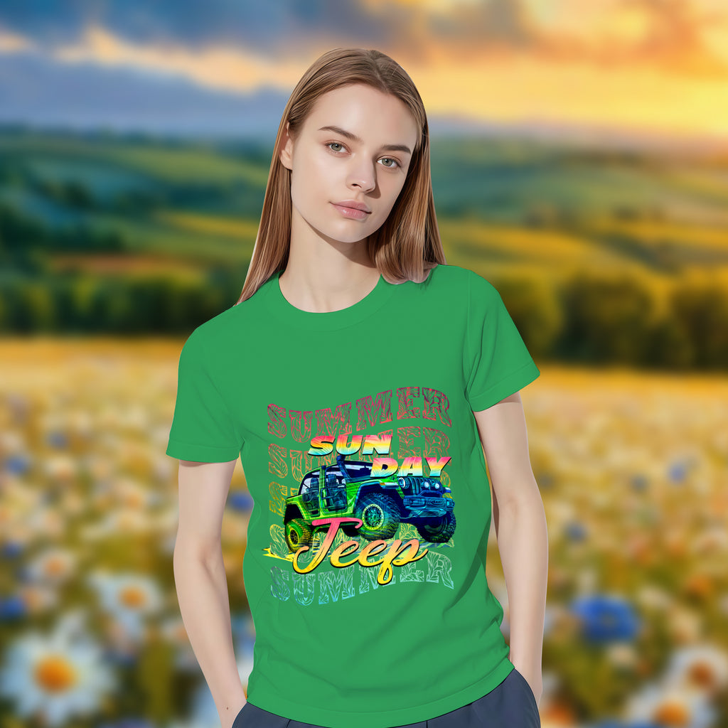 Jeep With Sunday - 2D T-Shirt For Men/Women - TH02