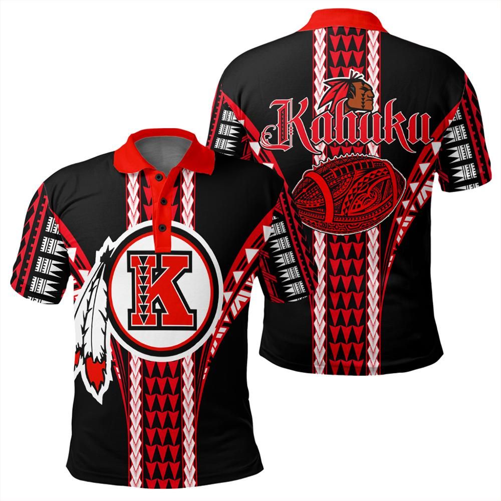 Hawaii Kahuku High Football Jersey Polo Shirt Unisex