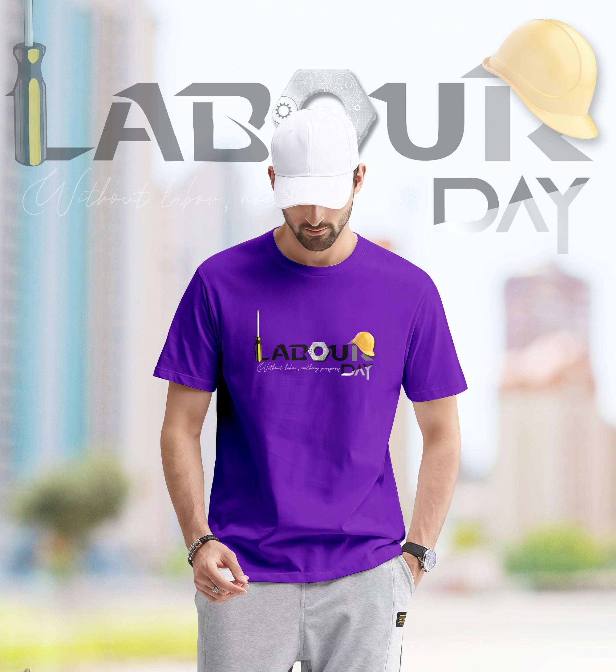 Hard Work Pays Off – Labour Day 2D T-Shirt - TH02
