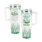 Just A Girl Who Loves Frogs Handle With Tumbler – Size 40oz