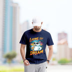 Living The Dream With Cat - 2D T-Shirt For Men/Women - TH02