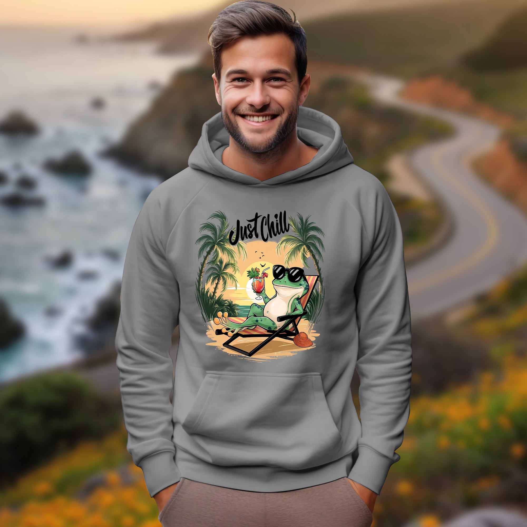 Just Chill With Frog - 2D Hoodie For Men/Women - TH02
