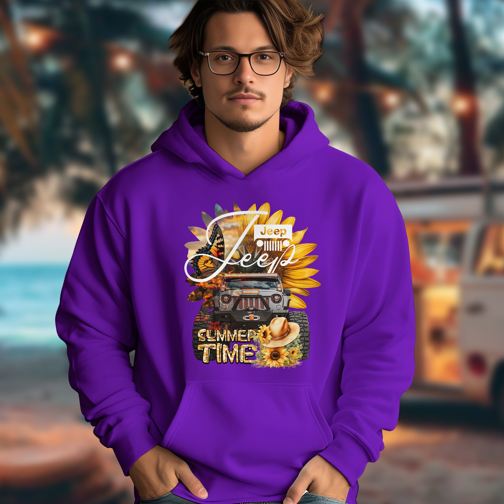 Summer Time Jeep - 2D Hoodie For Men/Women - TH02