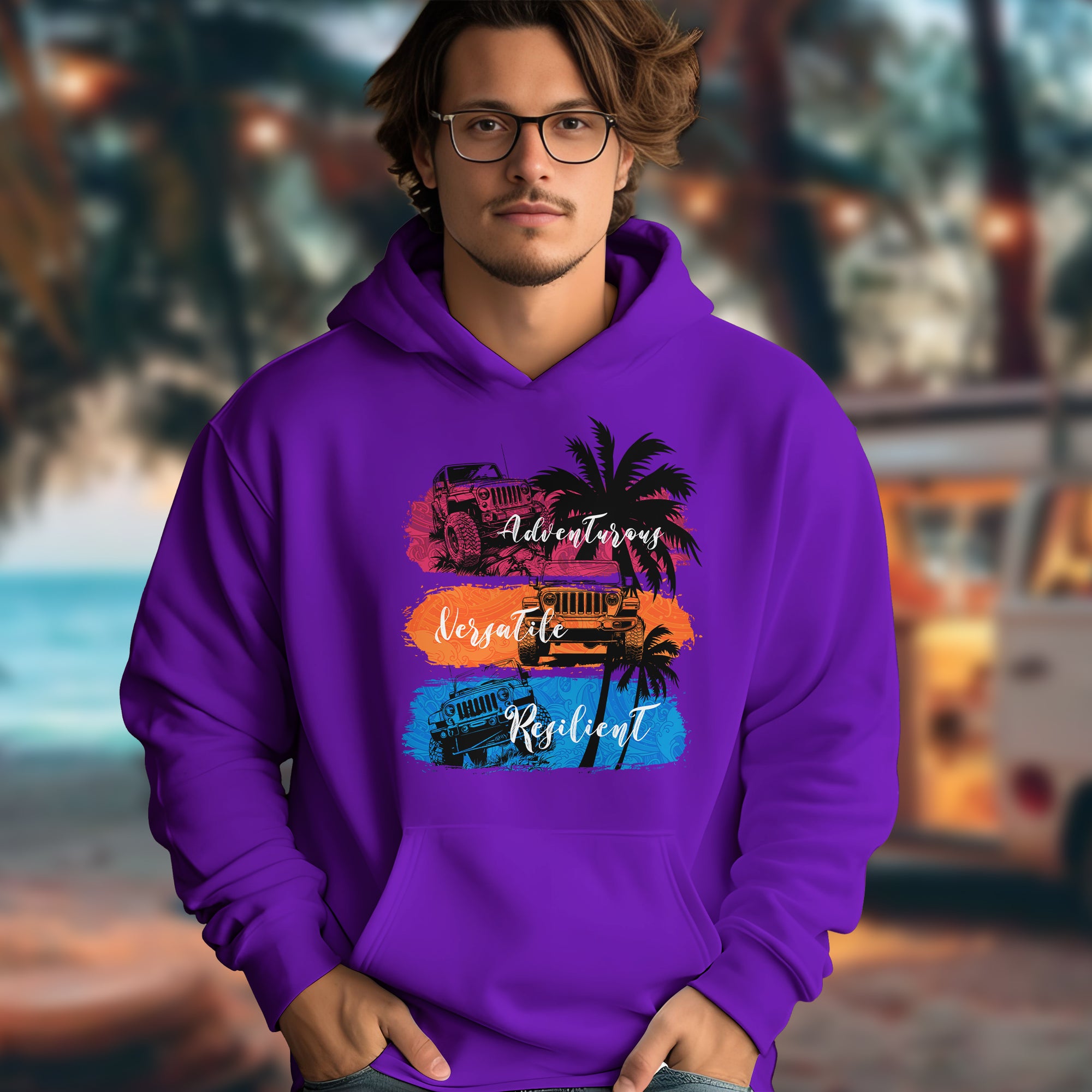 Adventurous, Versatile And Resilient - 2D Hoodie For Men/Women - TH02