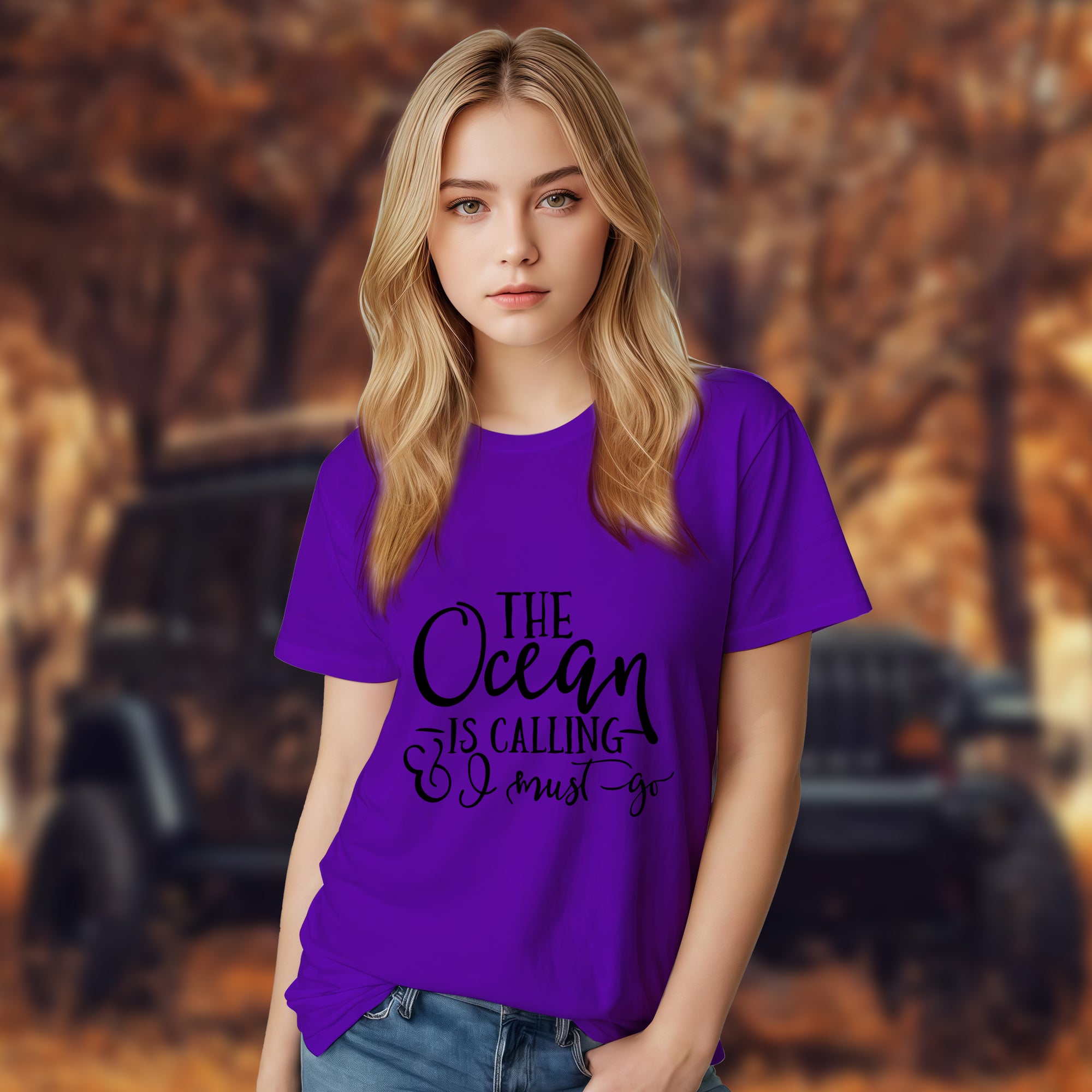 The Ocean Is Calling I Must Go - 2D T-Shirt For Men/Women - TH02