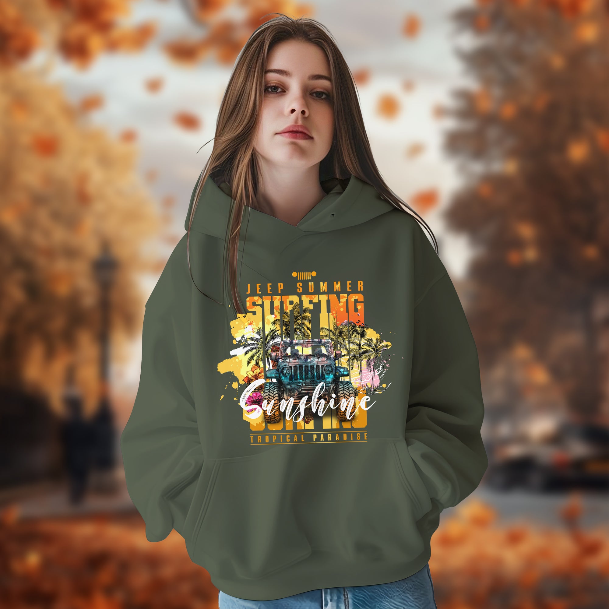 Sunshine Jeep Escape - 2D Hoodie For Men/Women - TH02