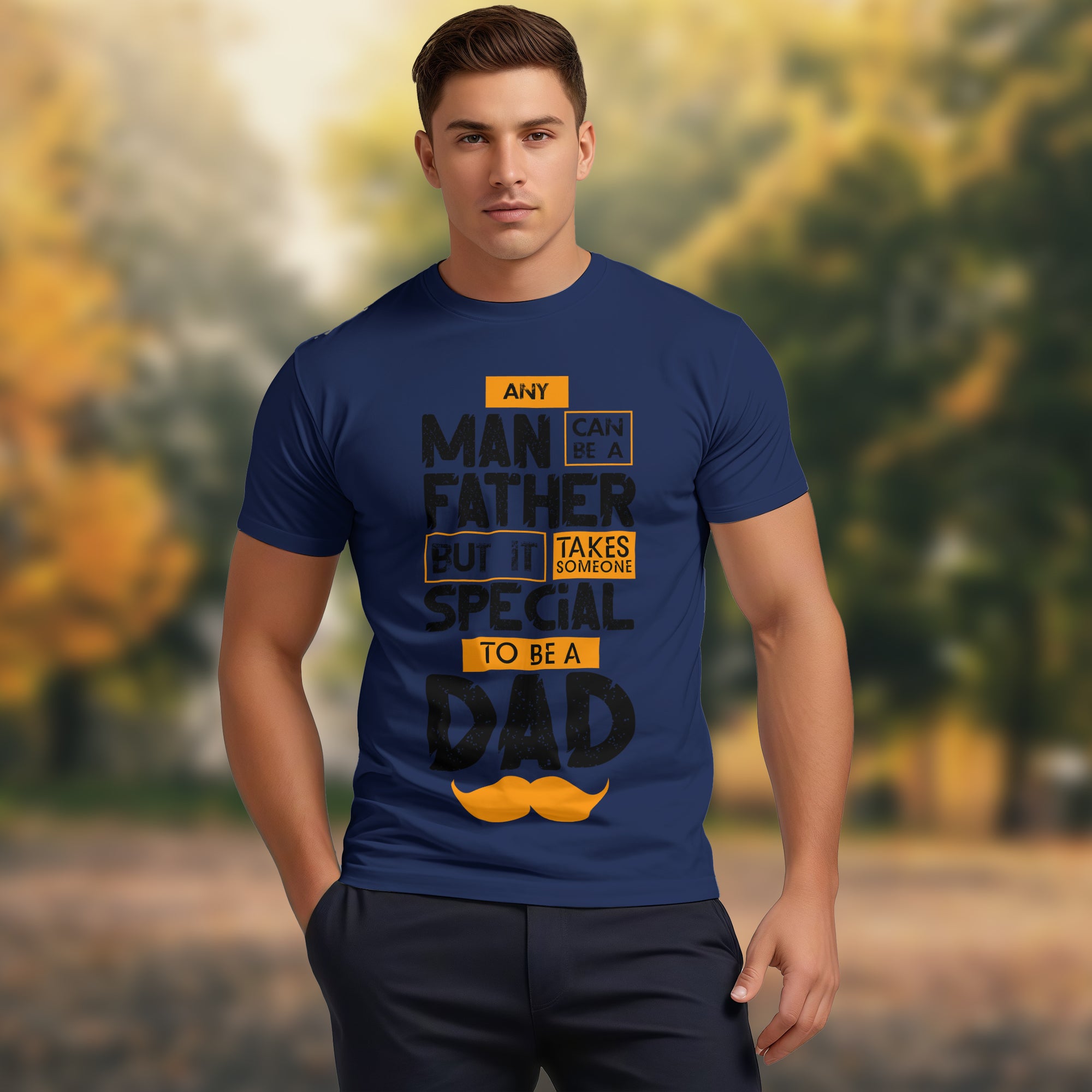 Any Man Can Be A Father - 2D T-Shirt For Men/Women - TH02