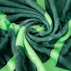 Leaf Shaped Green Flannel Blanket