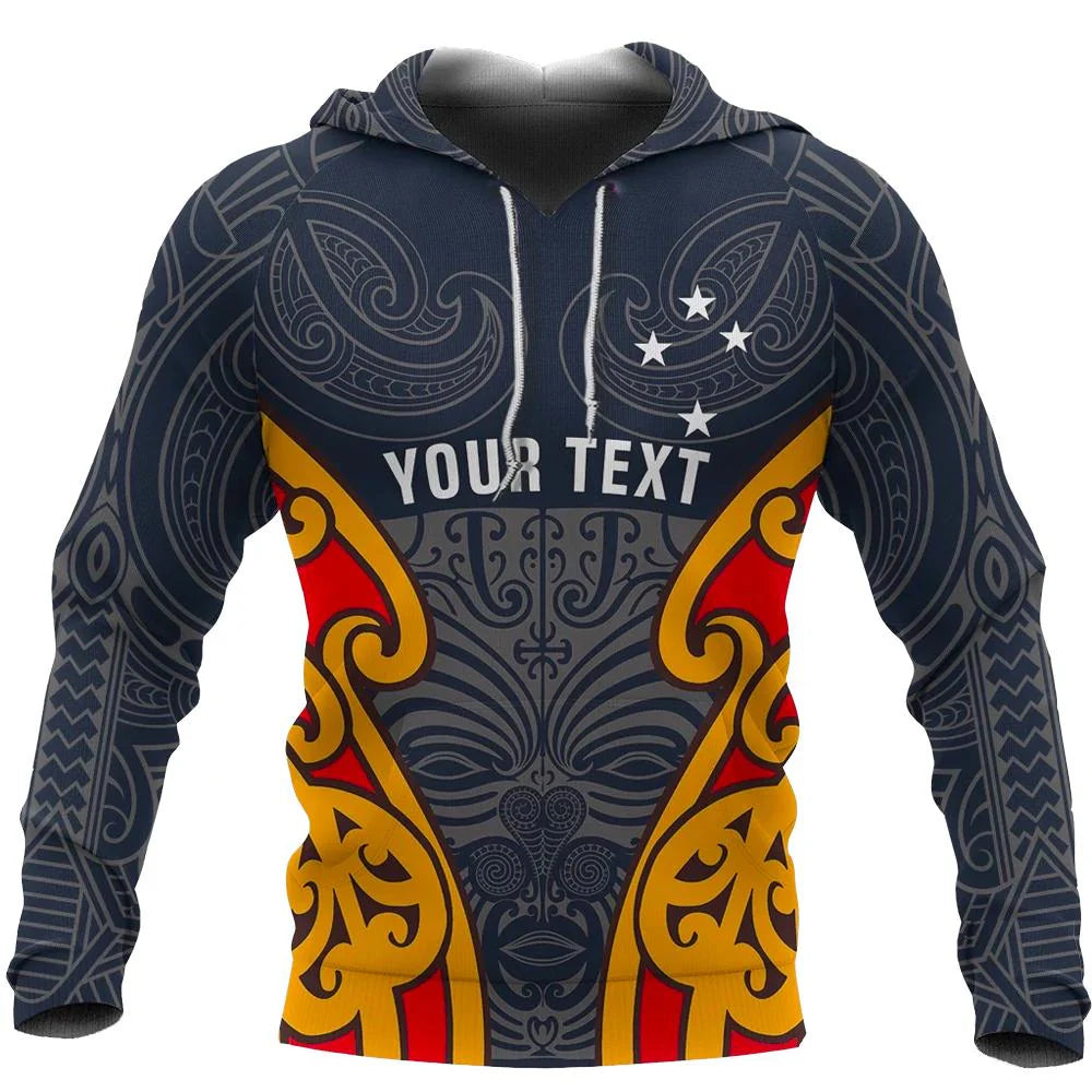 Personalized - New Zealand Aotearoa Blue Tattoo Hoodie Unisex