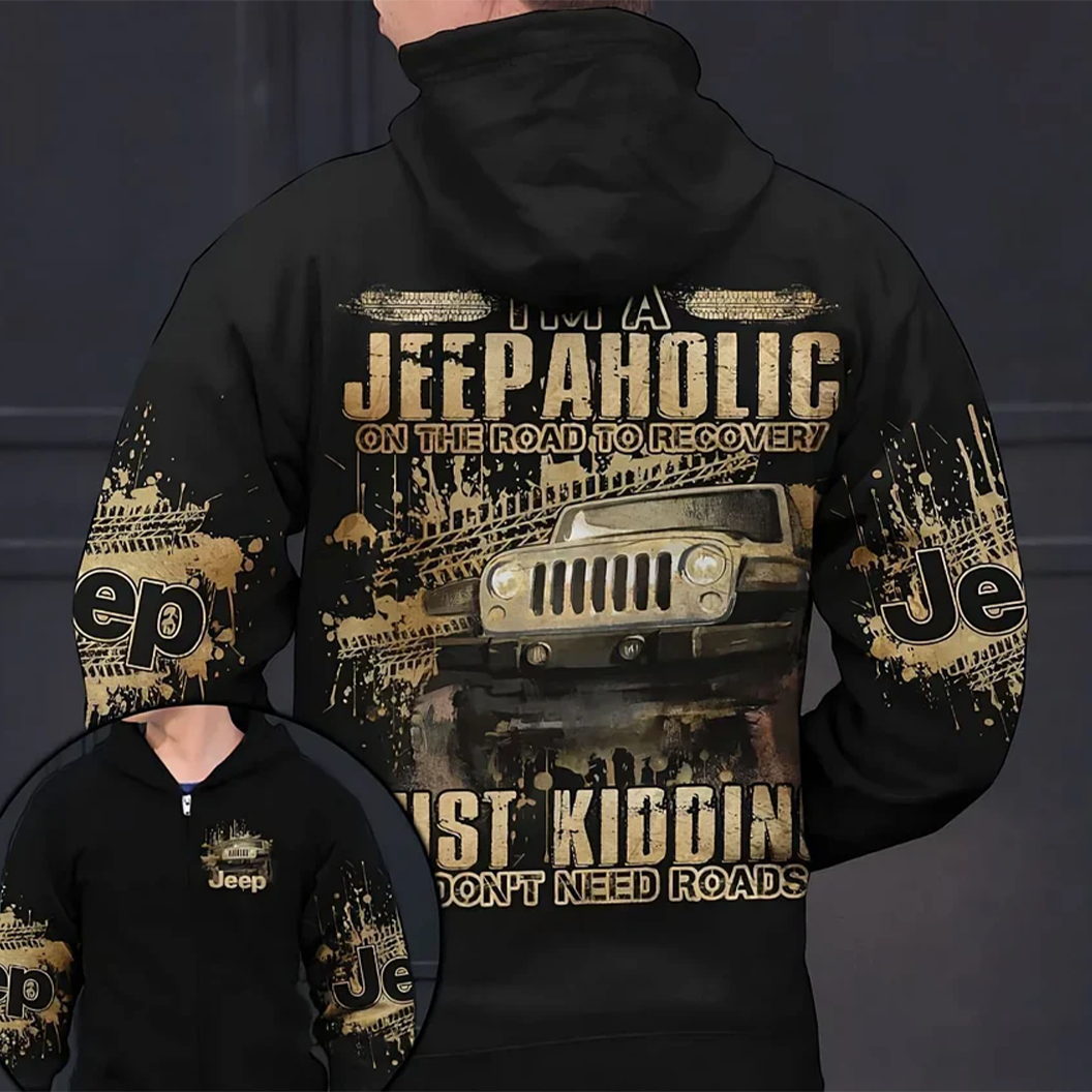 Jeep No Roads Needed Hoodie