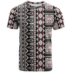 Fiji Bula Fiji Masi Motif Brown Color T-shirt Unisex