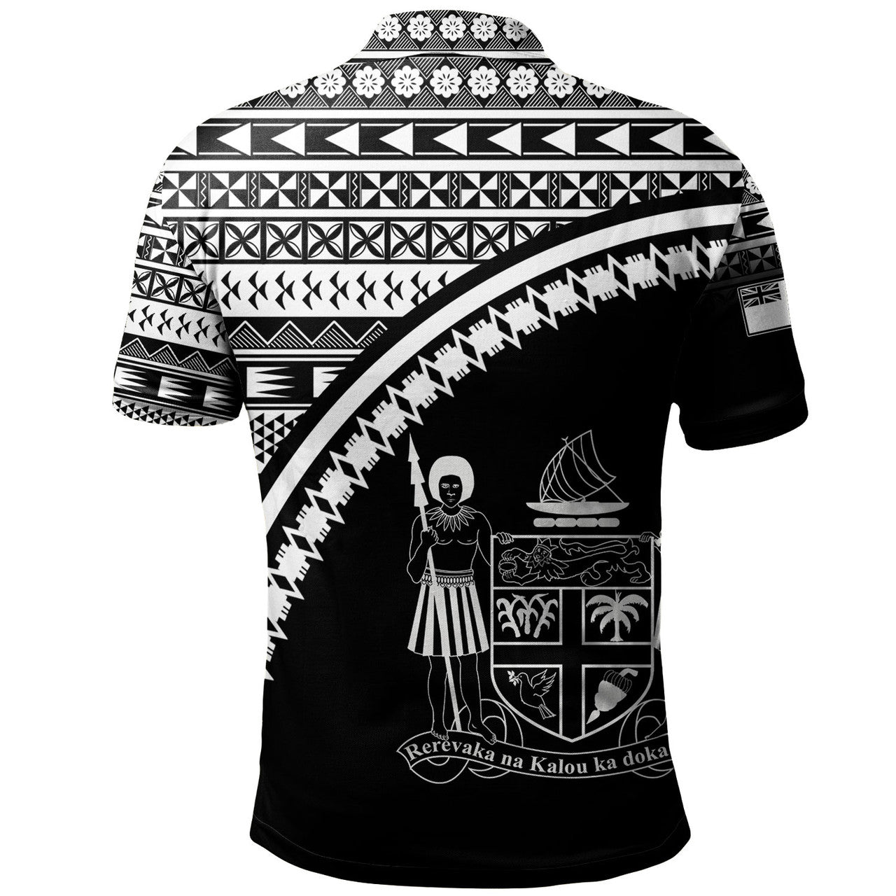 Fiji Fijian Kesakesa Masi Patterns Curve Style Polo Shirt Unisex