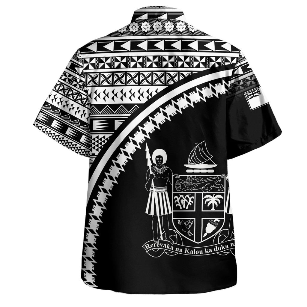 Fiji Fijian Kesakesa Masi Patterns Curve Style Hawaiian Shirt Unisex