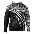 Personalised - Fiji Fijian Kesakesa Masi Patterns Curve Style Hoodie Unisex