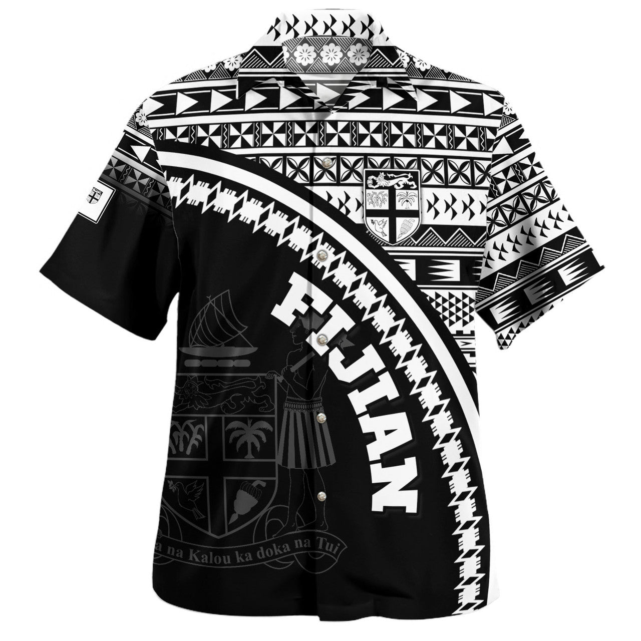 Fiji Fijian Kesakesa Masi Patterns Curve Style Hawaiian Shirt Unisex