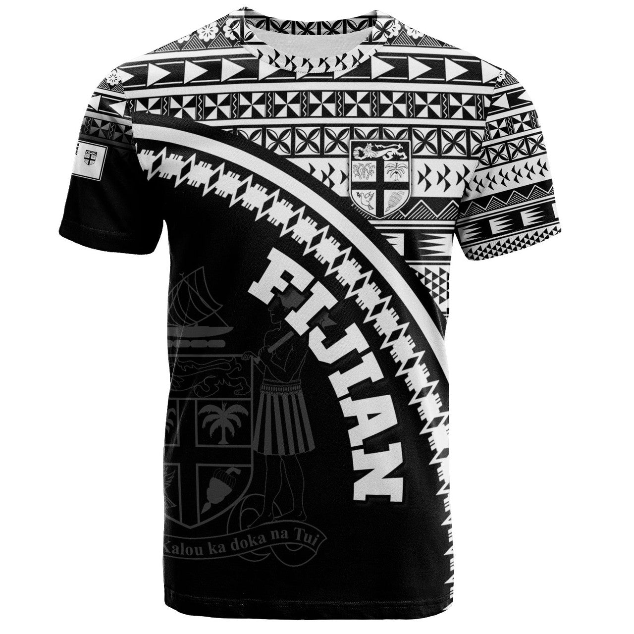 Fiji Fijian Kesakesa Masi Patterns Curve Style T-shirt Unisex