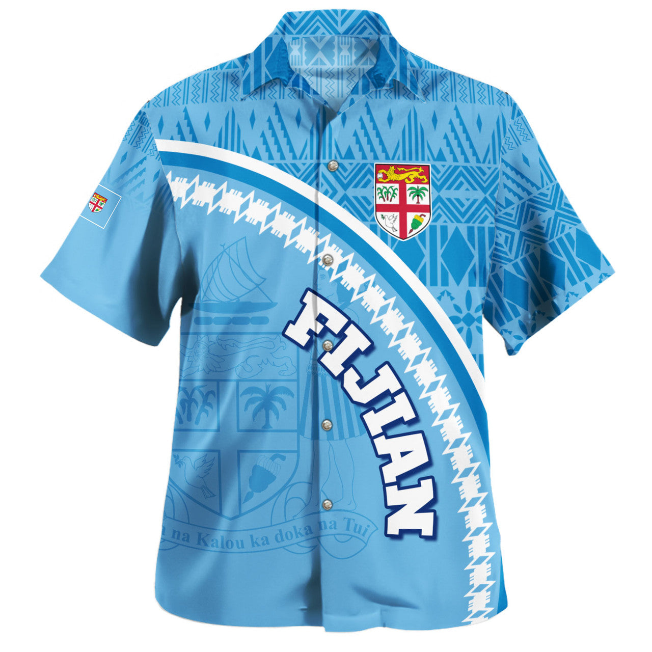 Fiji Fijian Masi Patterns Curve Style Hawaiian Shirt Unisex