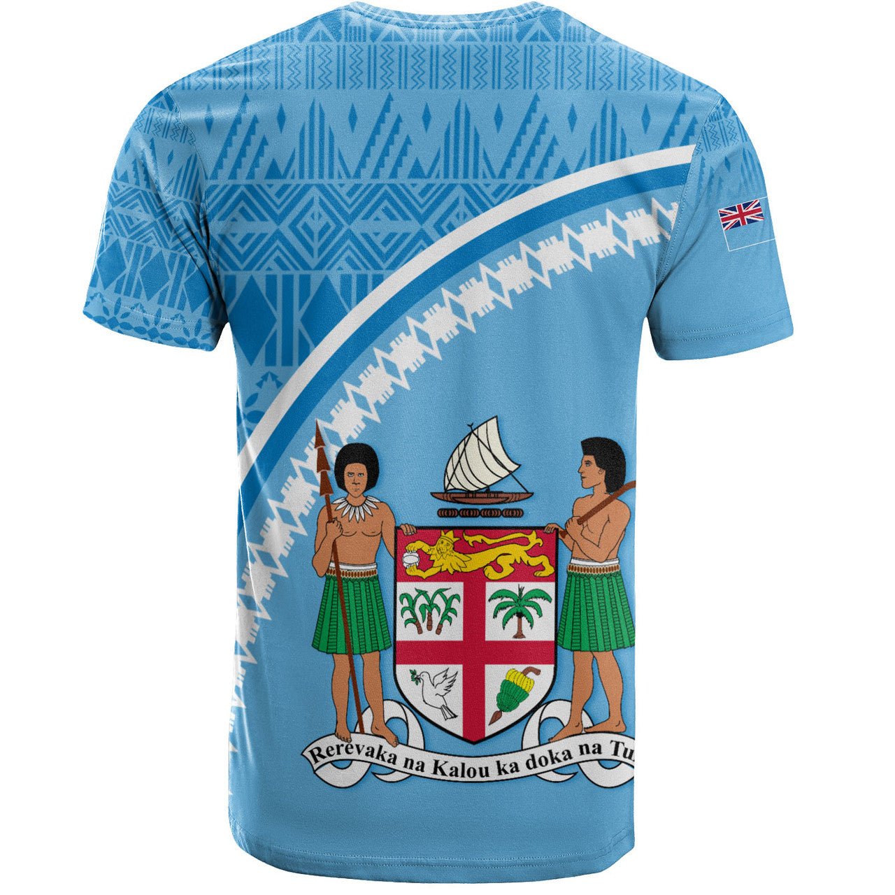 Personalised - Fiji Fijian Masi Patterns Curve Style T-shirt Unisex