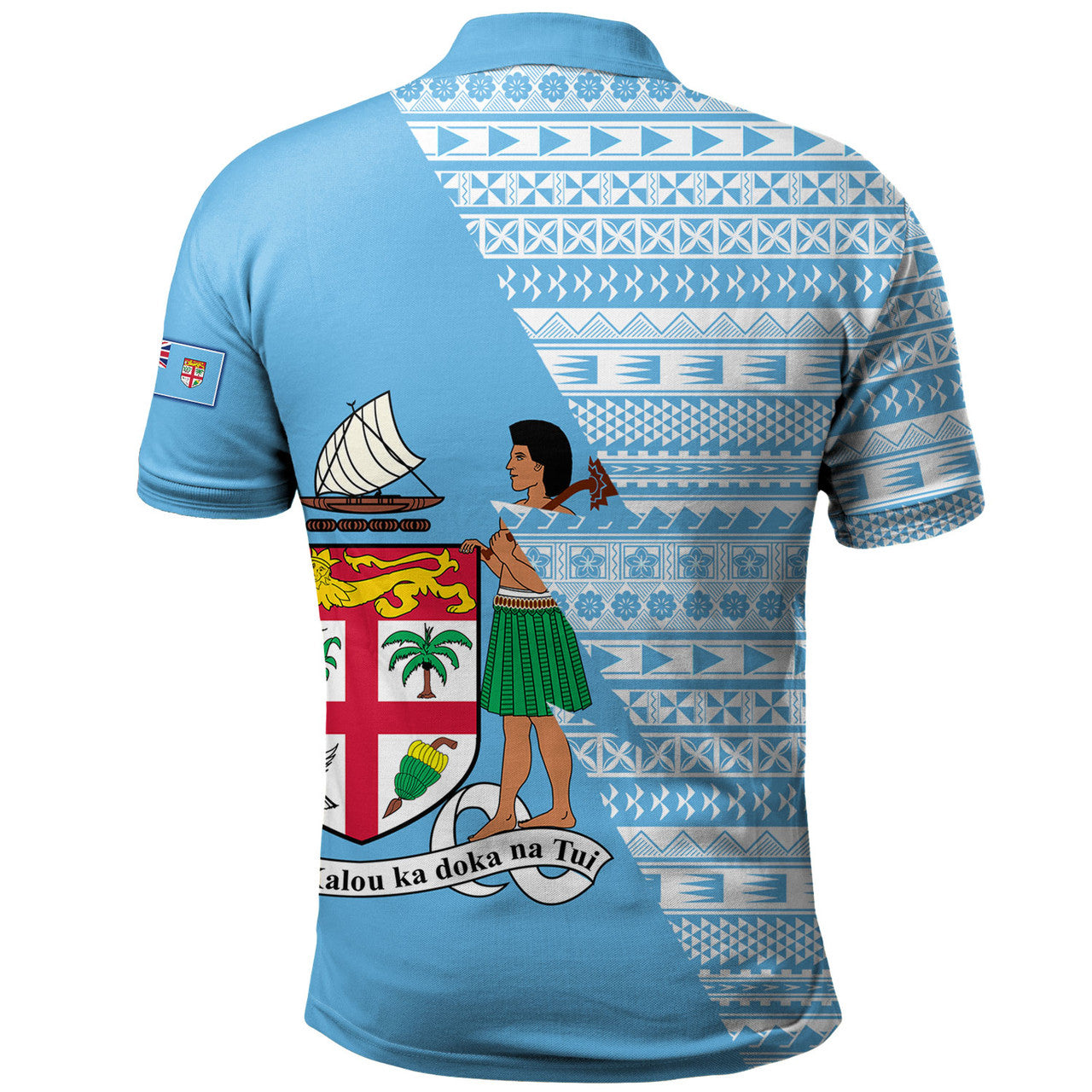Personalised - Fiji Flash Style Polo Shirt Unisex
