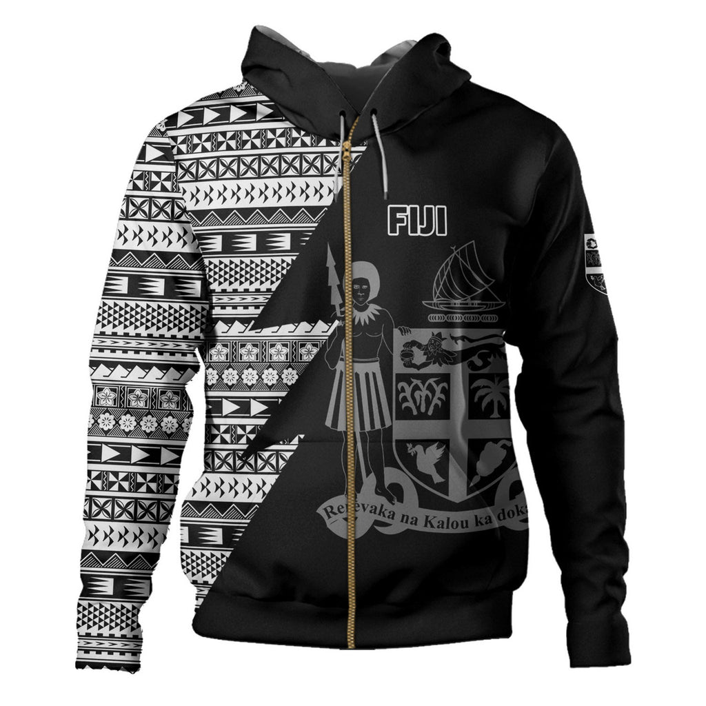 Fiji Flash Style With Black Hoodie Unisex
