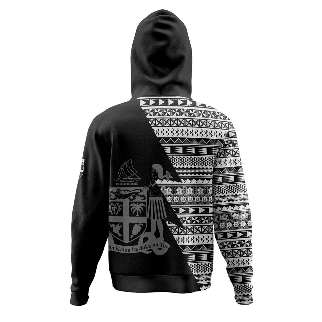 Personalised - Fiji Flash Style With Black Hoodie Unisex