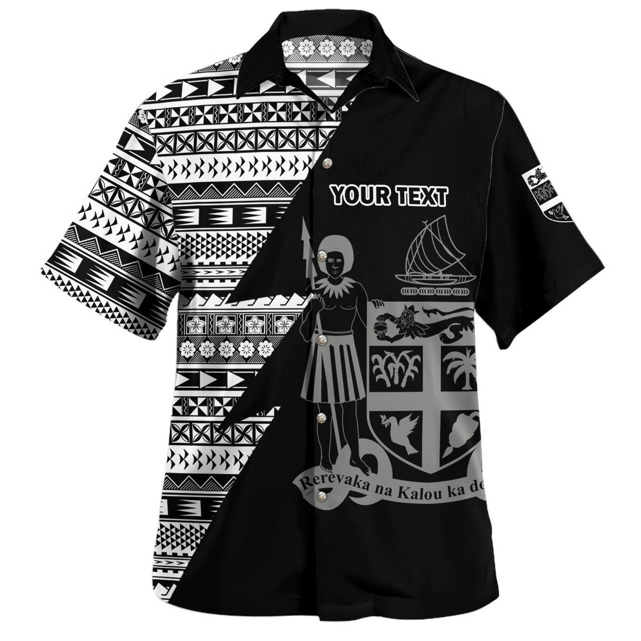 Personalised - Fiji Flash Style Hawaiian Shirt Unisex