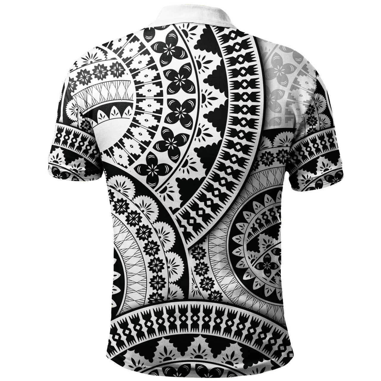 Fiji Bula Fijian Circle Pattern Polo Shirt Unisex
