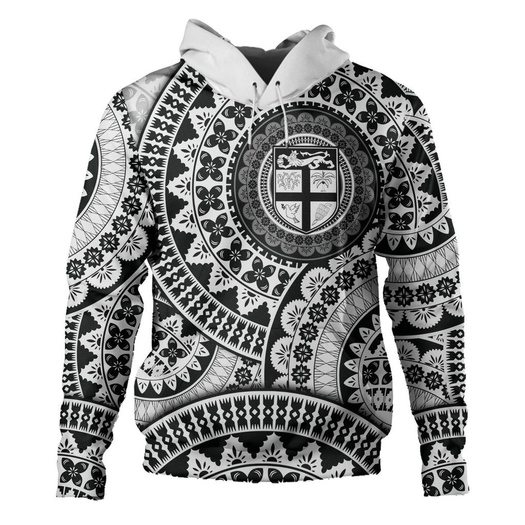 Fiji Bula Fijian Circle Pattern Hoodie Unisex