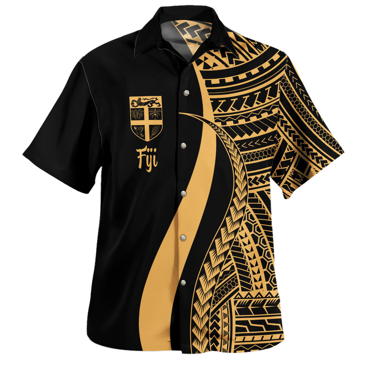 Fiji Polynesian Tentacle Tribal Pattern Color ver2 Hawaiian Shirt Unisex